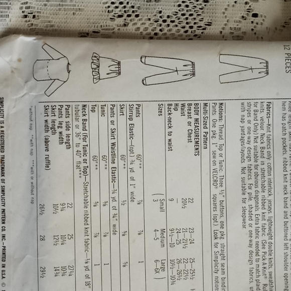 Sewing patterns - Picture 5 of 11